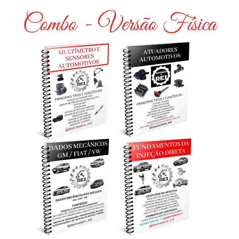 Combo Especial - Apostilas Físicas da Mecânico Rei